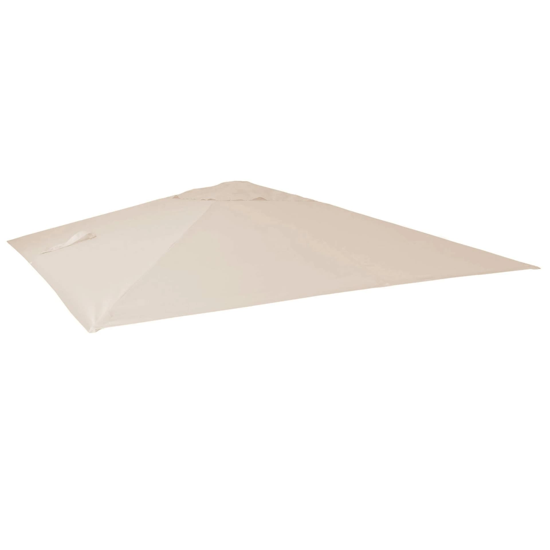 Ersatz-Bezug für Luxus-Ampelschirm MCW-A96, Sonnenschirmbezug Ersatzbezug, 3x4m (Ø5m) Polyester 3,5kg Creme - Bild 2