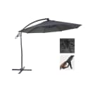Deluxe Ampelschirm MCW-D14, Sonnenschirm 3m Polyester Aluminium Stahl Anthrazit Bild 1