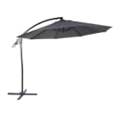 Deluxe Ampelschirm MCW-D14, Sonnenschirm 3m Polyester Aluminium Stahl Anthrazit Bild 2
