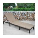 MCW Poly-Rattan Sonnenliege MCW-A51 Anthrazit Creme Bild 1