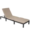 MCW Poly-Rattan Sonnenliege MCW-A51 Anthrazit Creme Bild 2