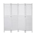 Paravent MCW-A84 Raumteiler Ornamente Weiß Bild 1