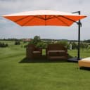 Ampelschirm MCW-A96 Gastronomie Sonnenschirm 3x3m Polyester/Alu 23kg Terracotta Bild 1