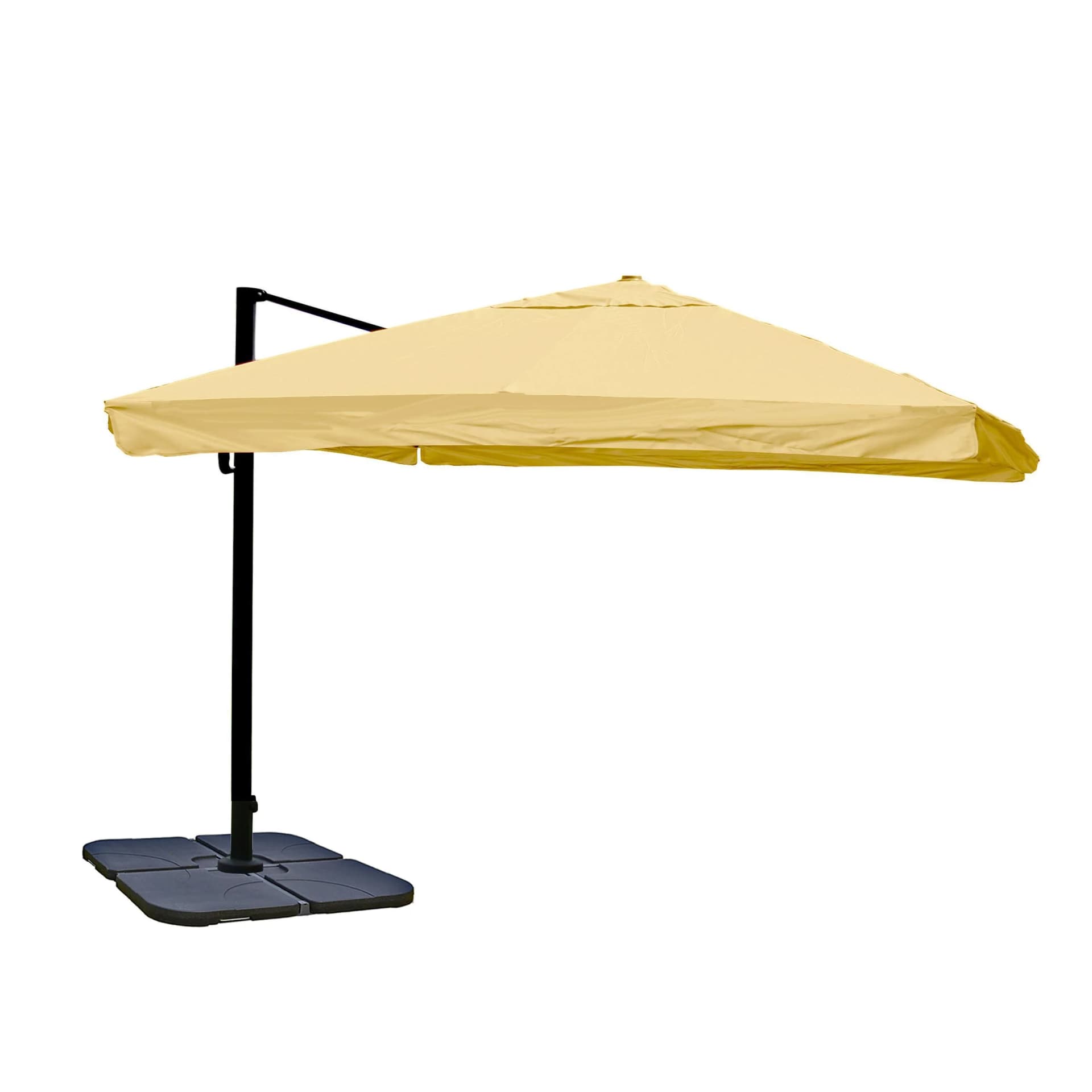 Ampelschirm MCW-A96 Sonnenschirm Gastronomie 3x3m Polyester/Alu 23kg Creme - Bild 2