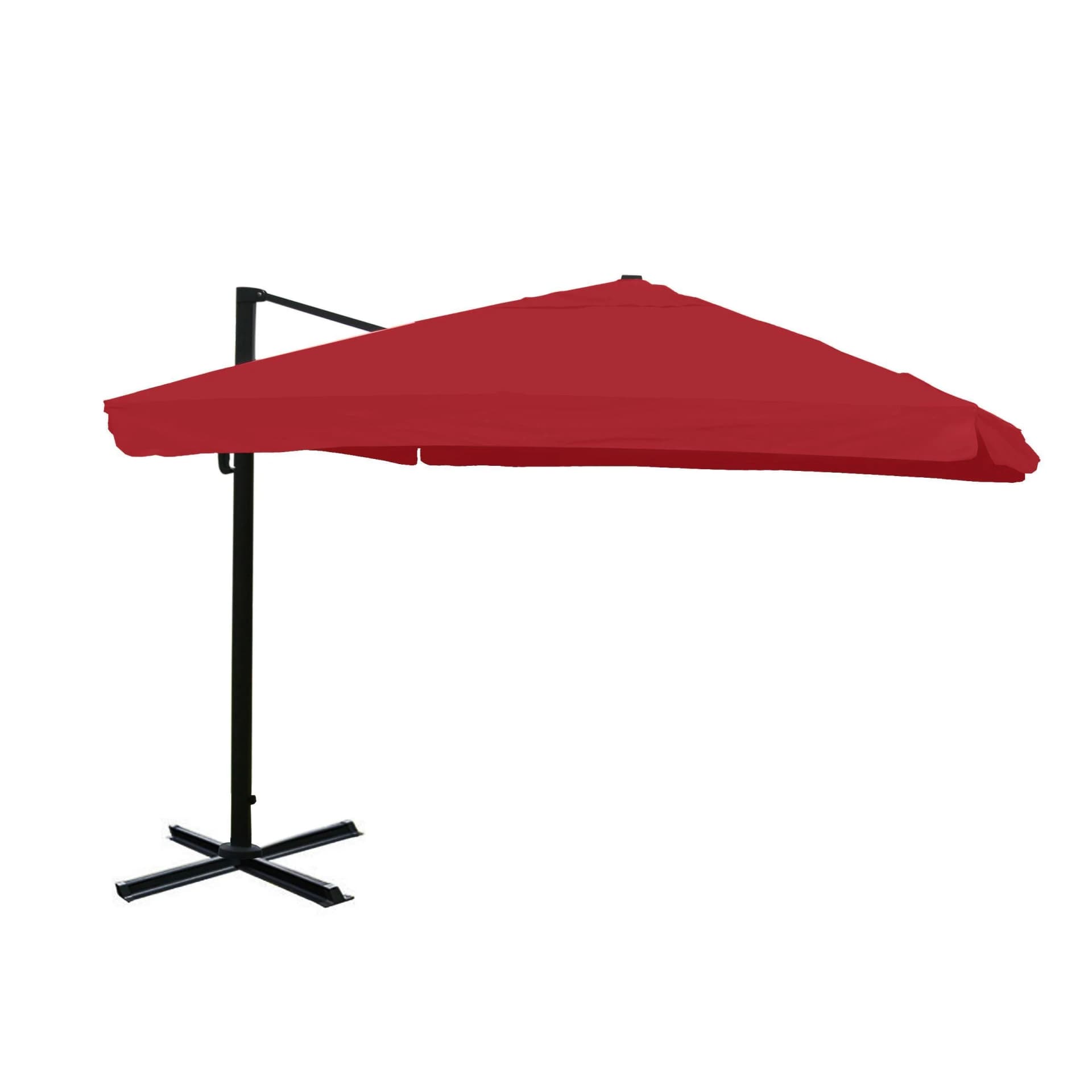 Gastronomie-Ampelschirm MCW-A96 3x4m Polyester Aluminium Stahl 26kg Bordeaux - Bild 2