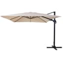Gastronomie-Ampelschirm MCW-A96 3x3m Schwenkbar Polyester Alu/Stahl 23kg Creme Bild 2