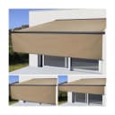 Elektrische Vollkassetten-Markise H124 5x3m Polyester Creme Anthrazit MCW Bild 1