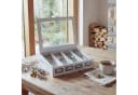 MCW Besteckkiste MCW-C25 Weiß Shabby 4 Fächer Paulowniaholz Bild 3