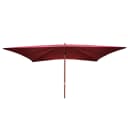 MCW Sonnenschirm Lissabon 3x4m Polyester/Holz Marktschirm Bordeaux Bild 2