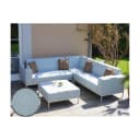 Alu-Garten-Garnitur MCW-C47 mit Kissen blau/braun Bild 1