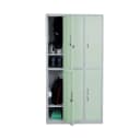 MCW Schließfach Preston T829, 6 Fächer, Metall, Grün Bild 1