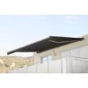 Elektrische Kassetten-Markise H124 Vollkassette Volant 5x3m Polyester Anthrazit Bild 1
