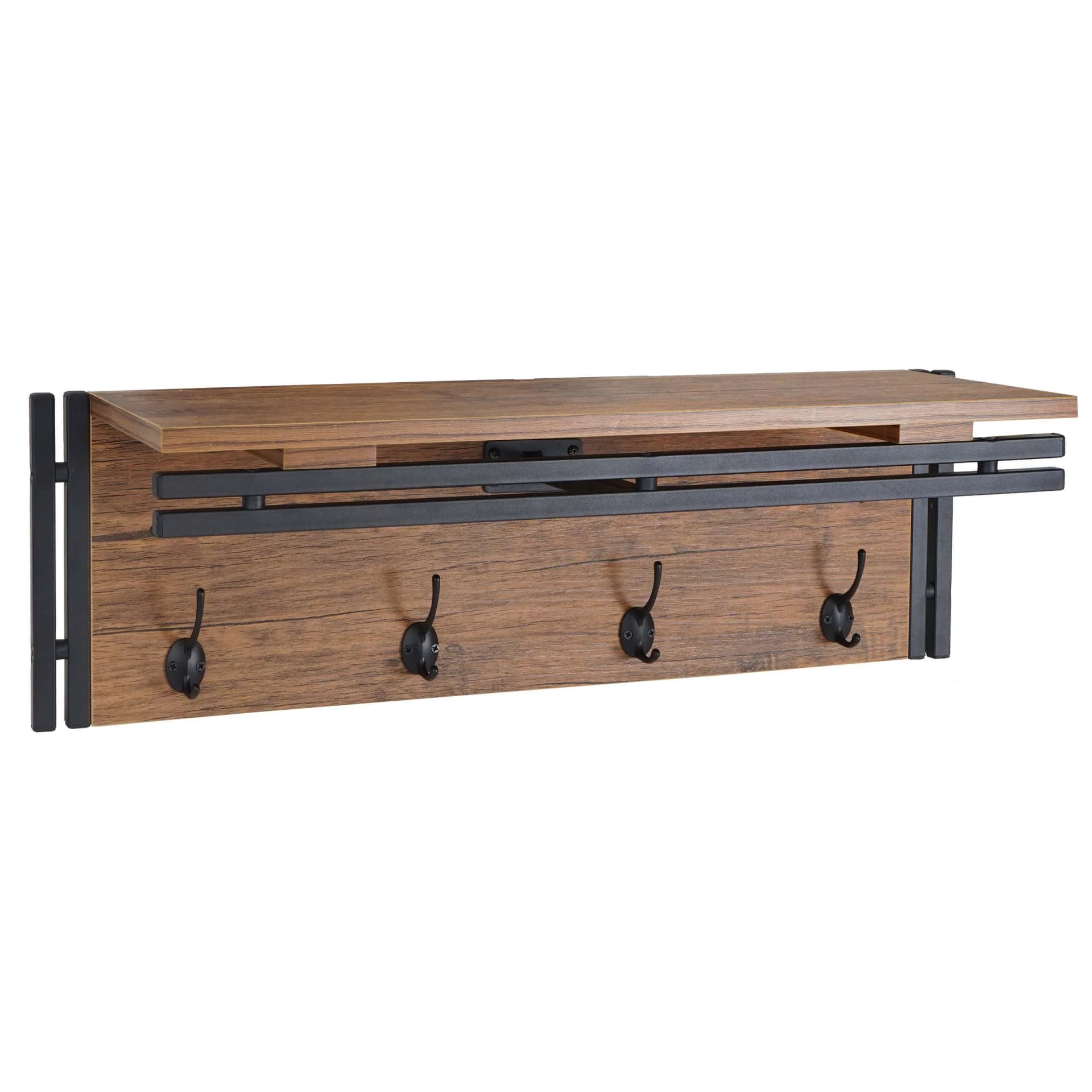 MCW Wandgarderobe 4 Haken Wildeiche-Optik 3D-Struktur - Bild 2