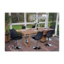 MCW 6er-Set Drehstuhl Vaasa T501 Schwarz Kunstleder höhenverstellbar Bild 1
