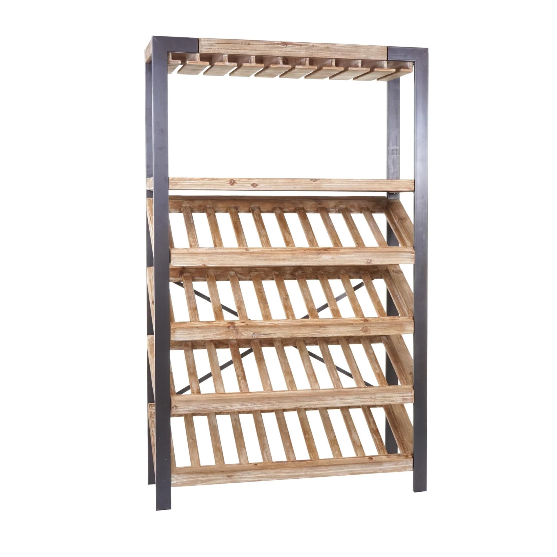 Weinregal MCW-D60 für 40 Flaschen Massivholz - Bild 2