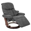 MCA Relaxsessel Windsor 2 Fernsehsessel Dunkelgrau Walnuss-Optik Bild 1