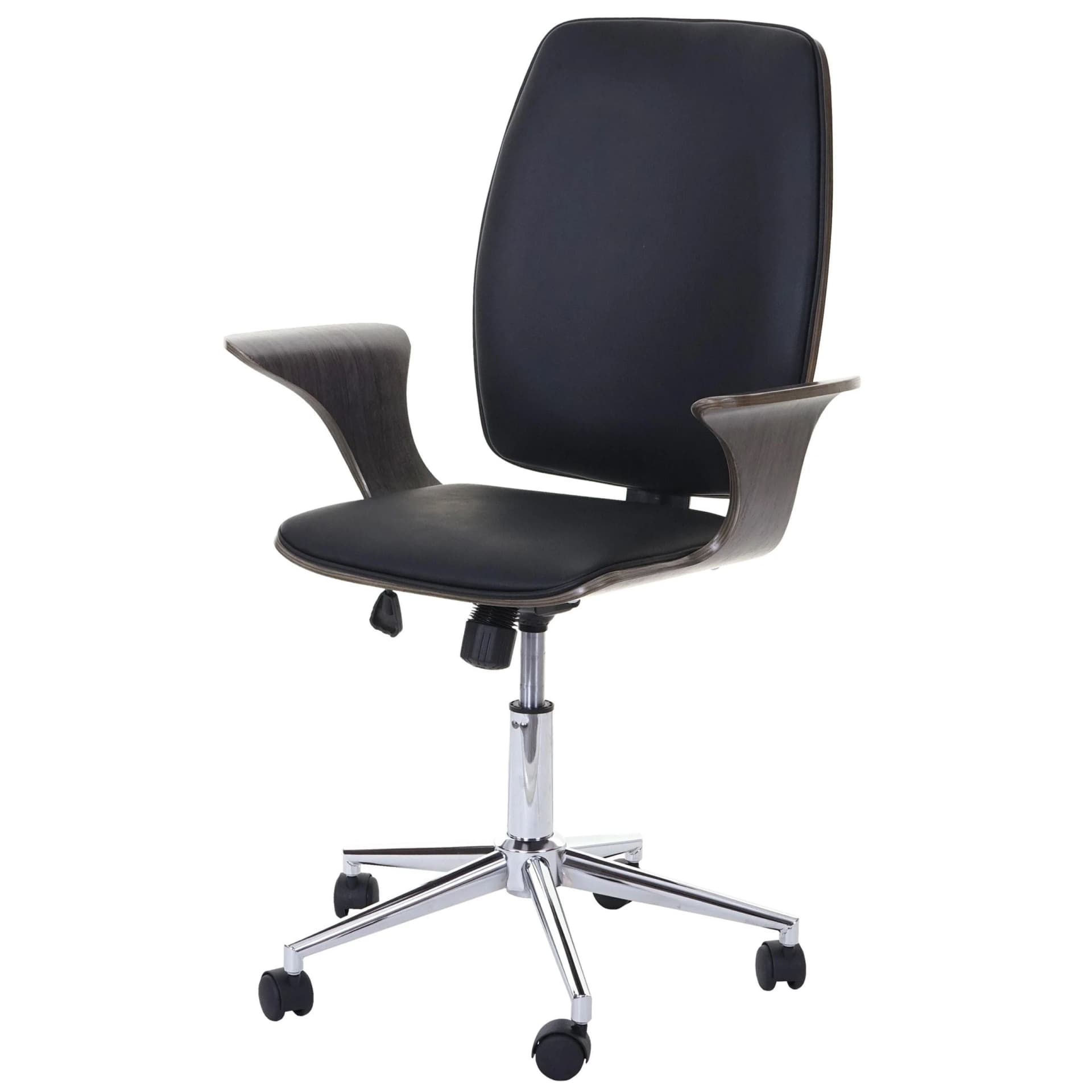 MCW Bürostuhl MCW-C54 Chefsessel Grau Schwarz Bugholz Kunstleder - Bild 2
