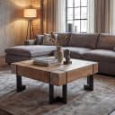 MCW-A15 Couchtisch Tanne massiv rustikal 70x70cm Bild 1