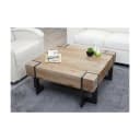 MCW Couchtisch MCW-A15 Rustikal Tanne Holz Naturfarben Industrial Look Bild 1
