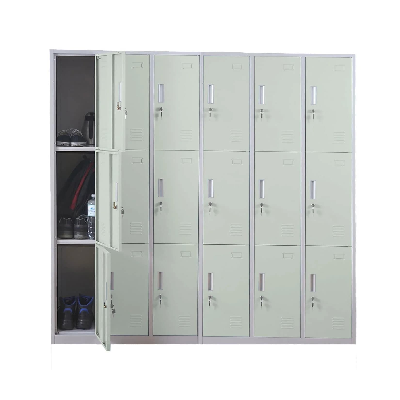 MCW Schließfach Preston T829, 18 Fächer, Metall, Grün
