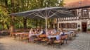 Endo-Moebel Marktschirm Gastronomie Sonnenschirm XXL-Schirm 5x5m Poly/Alu creme Bild 1