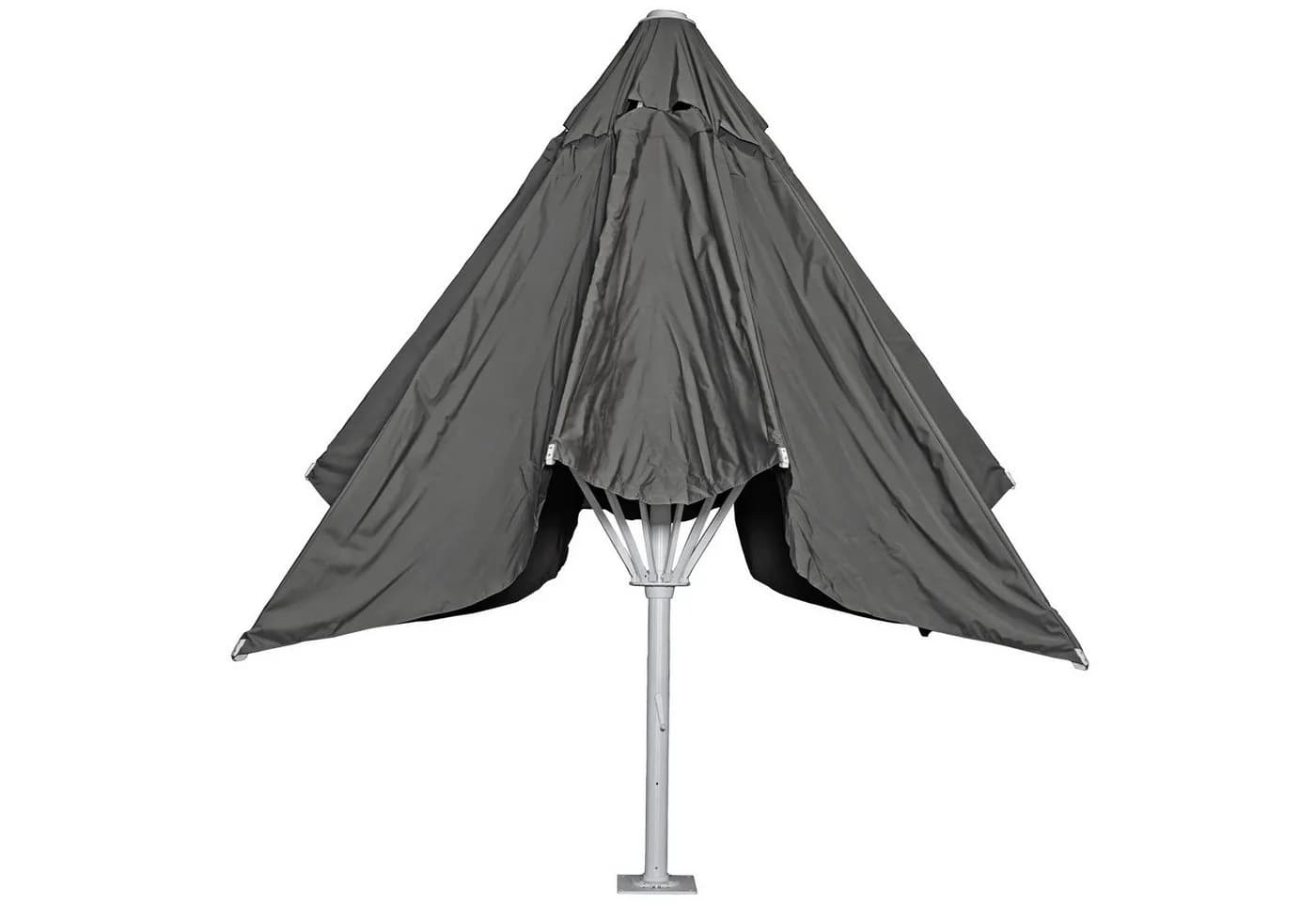 Endo-Moebel Marktschirm Gastronomie Sonnenschirm XXL-Schirm 5x5m Poly/Alu creme - Bild 4