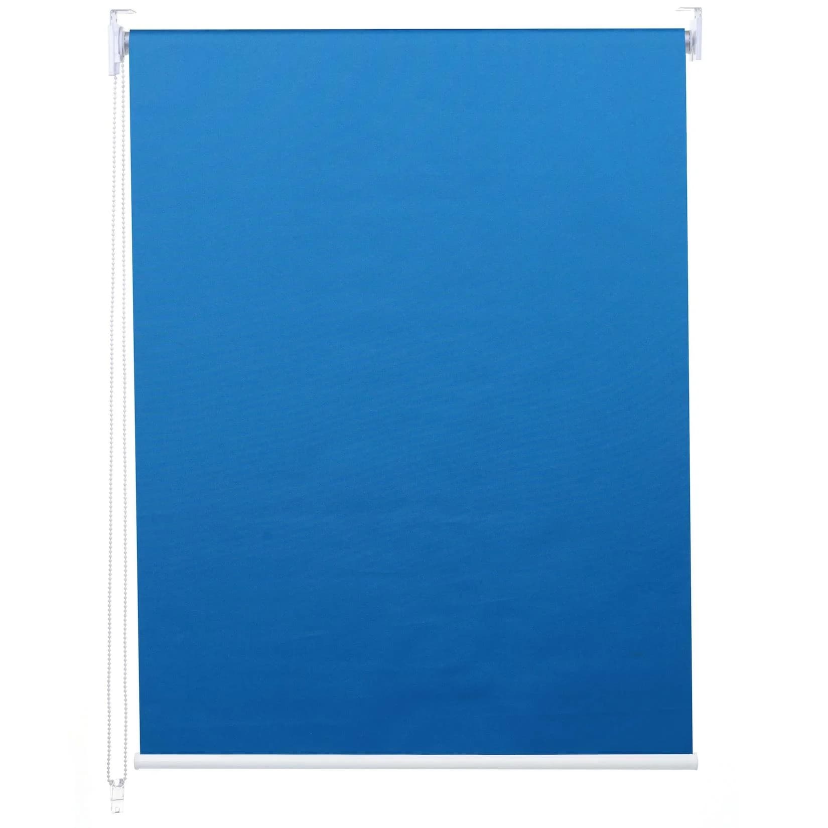 Blickdichtes Fensterrollo Blau 60x160 cm