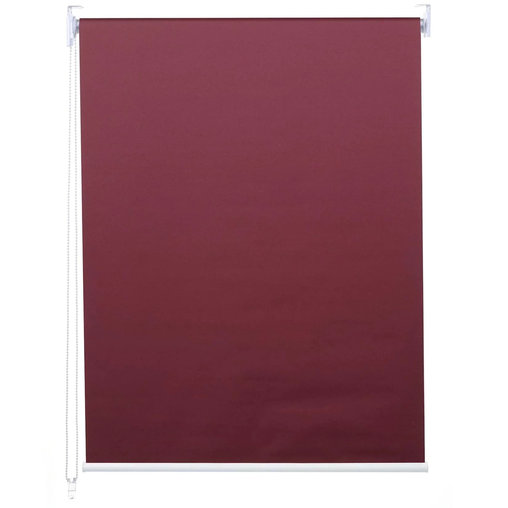 Rollo MCW-D52 Seitenzugrollo Sonnenschutz Verdunkelung Blickdicht Bordeaux