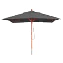 Gastronomie Holz-Sonnenschirm MCW-C57, 3x3m, Anthrazit Bild 1