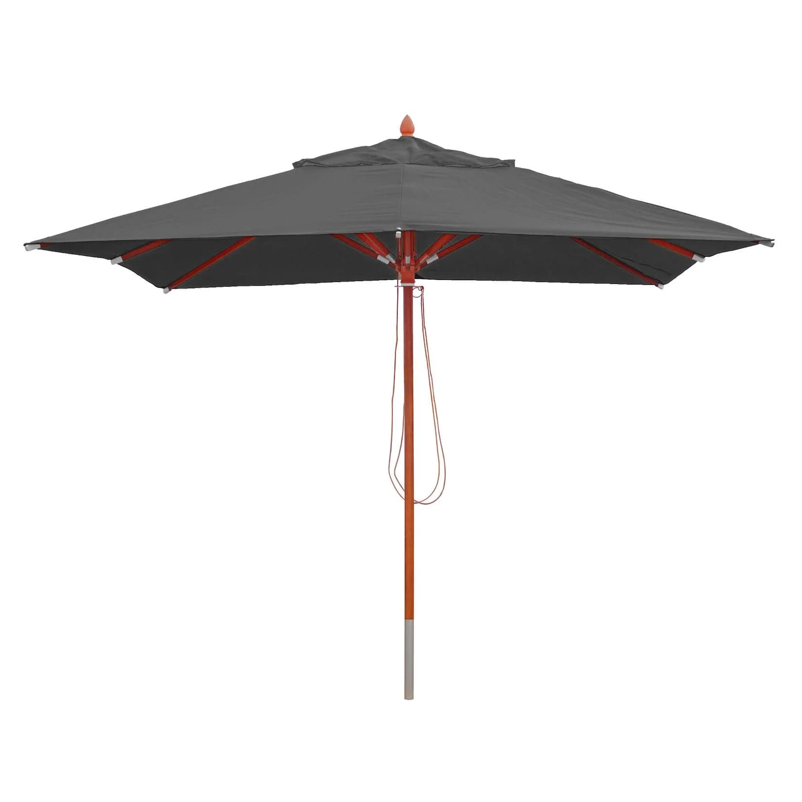 Gastronomie Holz-Sonnenschirm MCW-C57, 3x3m, Anthrazit