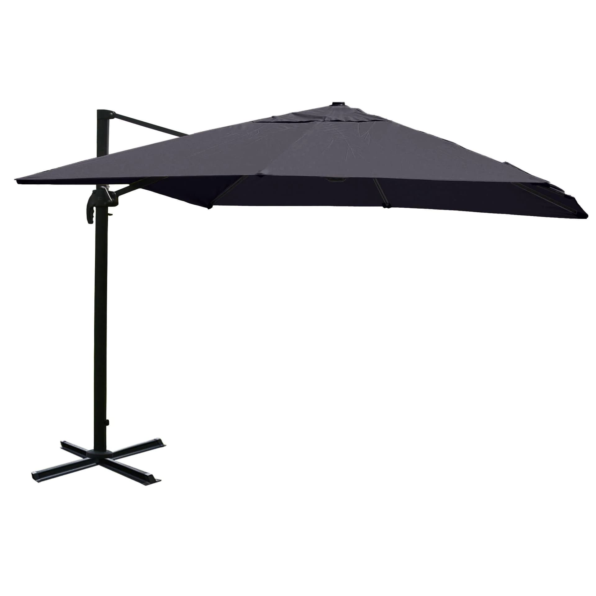 Gastronomie-Ampelschirm MCW-A96 3,5x3,5m Polyester/Alu 25kg Anthrazit - Bild 2