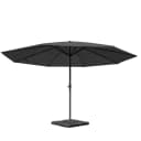 Sonnenschirm Carpi Pro - Gastronomie Marktschirm anthrazit 5m Bild 2