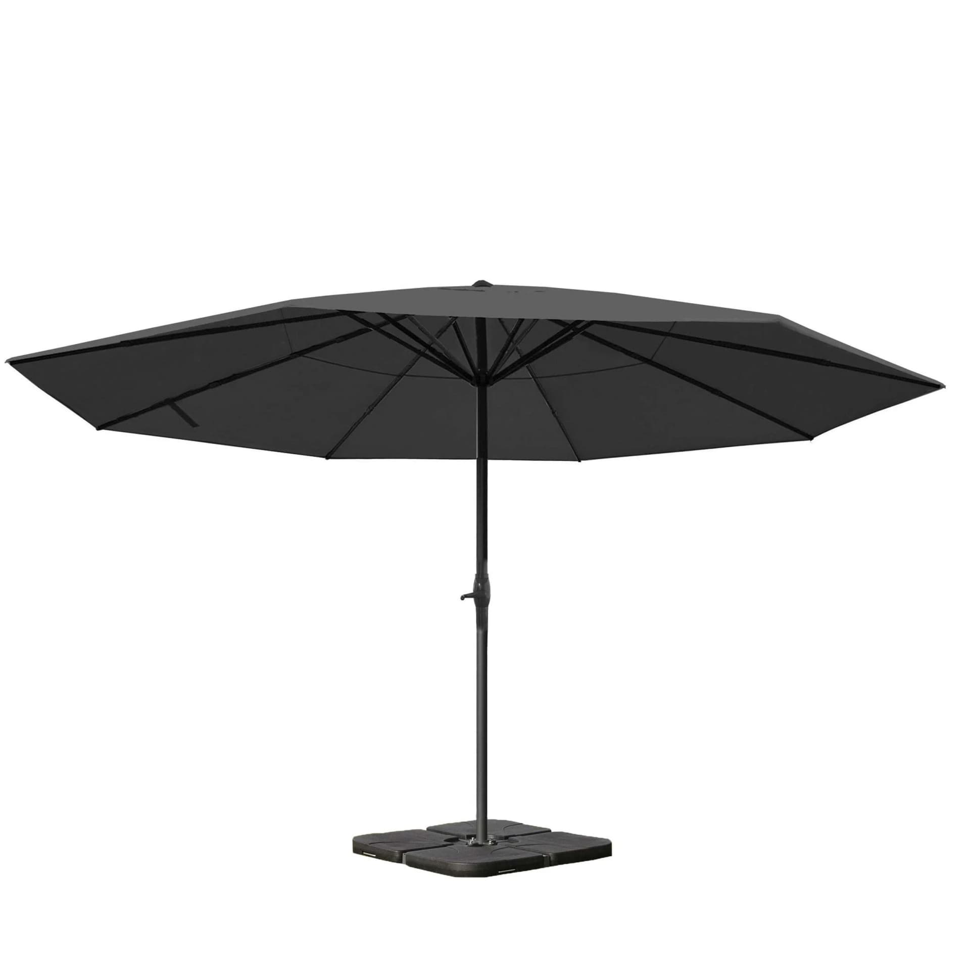 Sonnenschirm Carpi Pro - Gastronomie Marktschirm anthrazit 5m - Bild 2