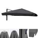Ersatz-Bezug für Luxus-Ampelschirm MCW-A96 Anthrazit Polyester 3,5x3,5m Bild 1