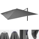 Ersatz-Bezug für Luxus-Ampelschirm MCW-A96, Sonnenschirmbezug Anthrazit Polyester 4kg Bild 1