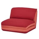 Schlafsessel MCW-E68 mit Schlaffunktion, Stoff orange/dunkelrot Bild 2