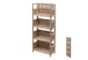 MCW-K86 Klappbares Wohnregal 4 Ablagen Braun Holz Bild 2