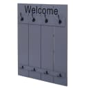MCW Wandgarderobe Shabby-Look Grau-Blau 8 Haken Bild 2