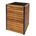 MCW Pflanzkasten Hochbeet Akazie Holz Aluminium Braun Bild 2