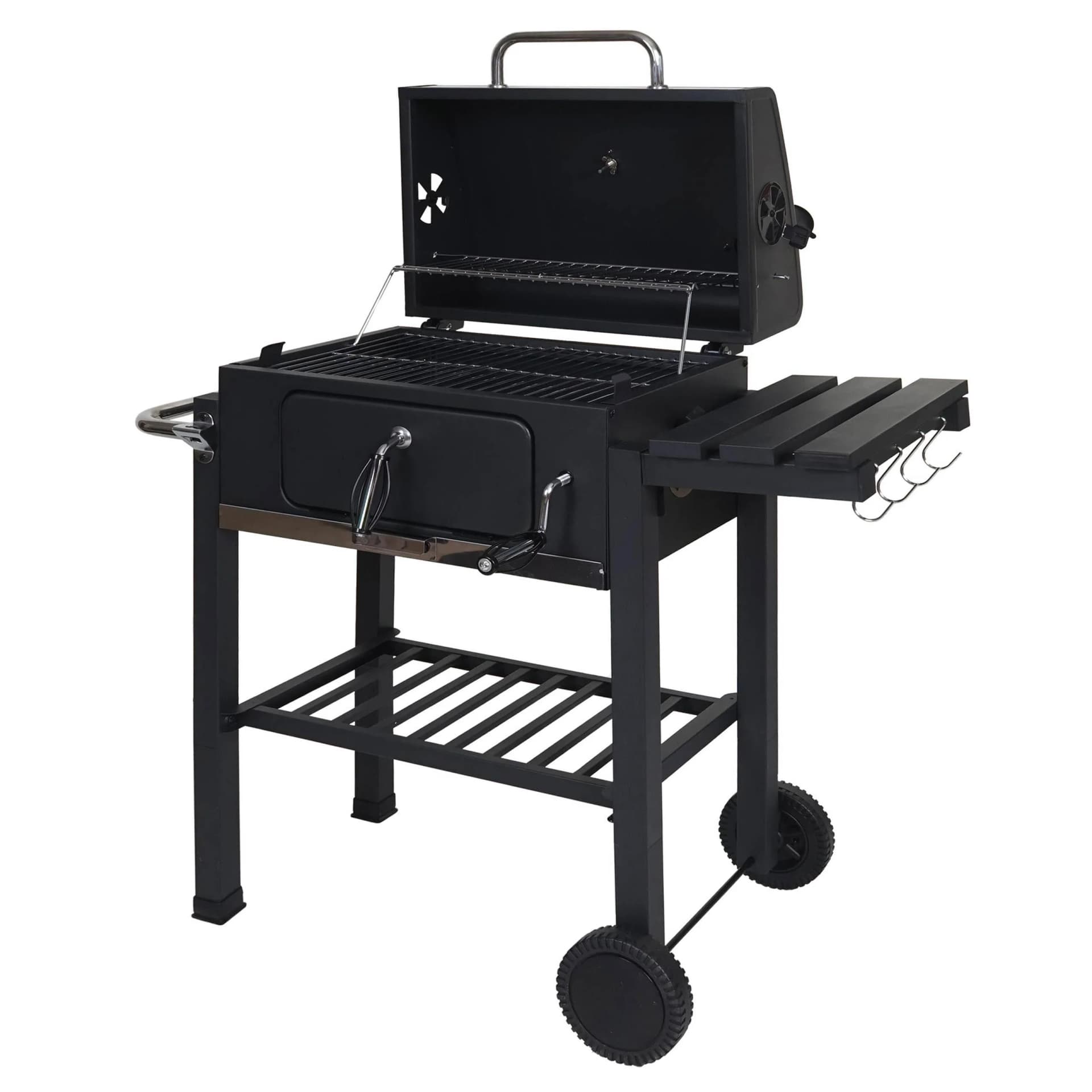 Grillwagen MCW-K93 Holzkohlegrill Standgrill BBQ Gartengrill - Bild 2