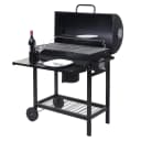 Grillwagen MCW-F70 Holzkohlegrill mit Deckel und Ablage Bild 1