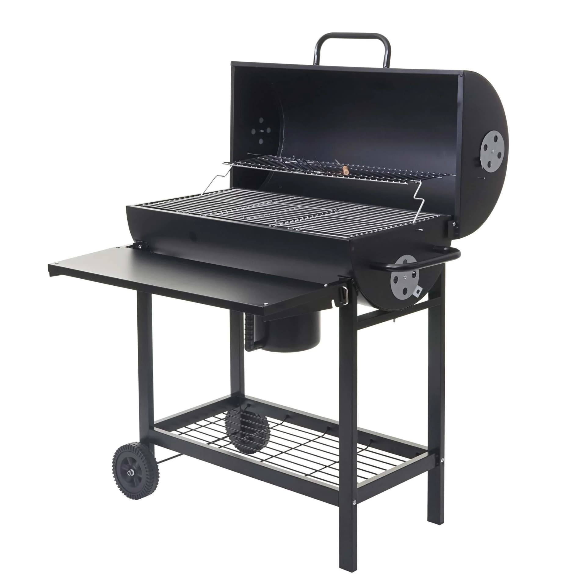 Grillwagen MCW-F70 Holzkohlegrill mit Deckel und Ablage - Bild 2