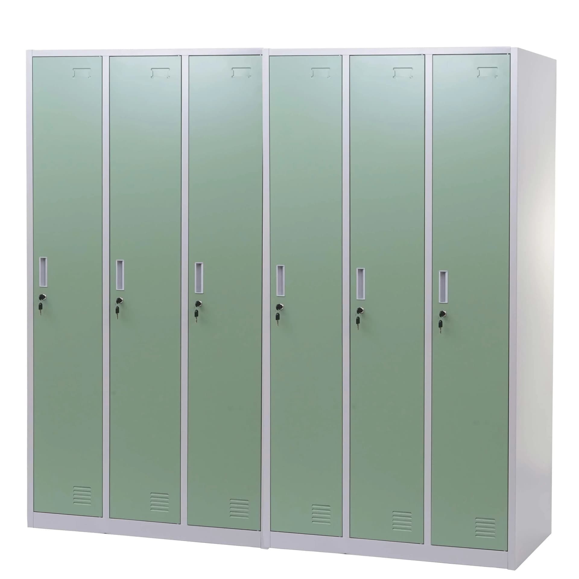 MCW Schließfach Preston T829 Metall 6 Fächer Grün - Bild 2