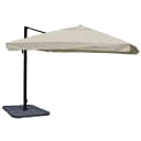 Gastronomie-Ampelschirm MCW-A96 Sonnenschirm 3x3m Polyester/Alu 23kg Creme-Grau Bild 2