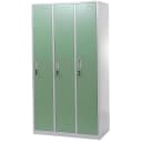 MCW Schließfach Preston T829 Metall 3 Fächer Grün Bild 2