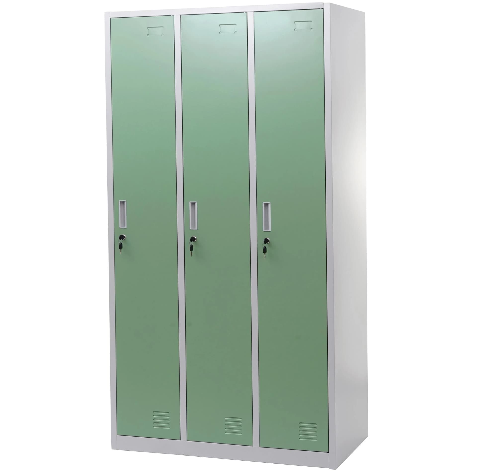 MCW Schließfach Preston T829 Metall 3 Fächer Grün - Bild 2
