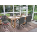 6er-Set Esszimmerstuhl MCW-G58 Grau Drehbar Stoff Bild 1