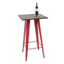 MCW Stehtisch MCW-A73 Rot Metall Holz Industriedesign Bild 1