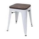 MCW Hocker MCW-A73 Weiß Metall Holz Stapelbar Bild 1
