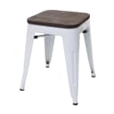 MCW Hocker MCW-A73 Weiß Metall Holz Stapelbar Bild 2
